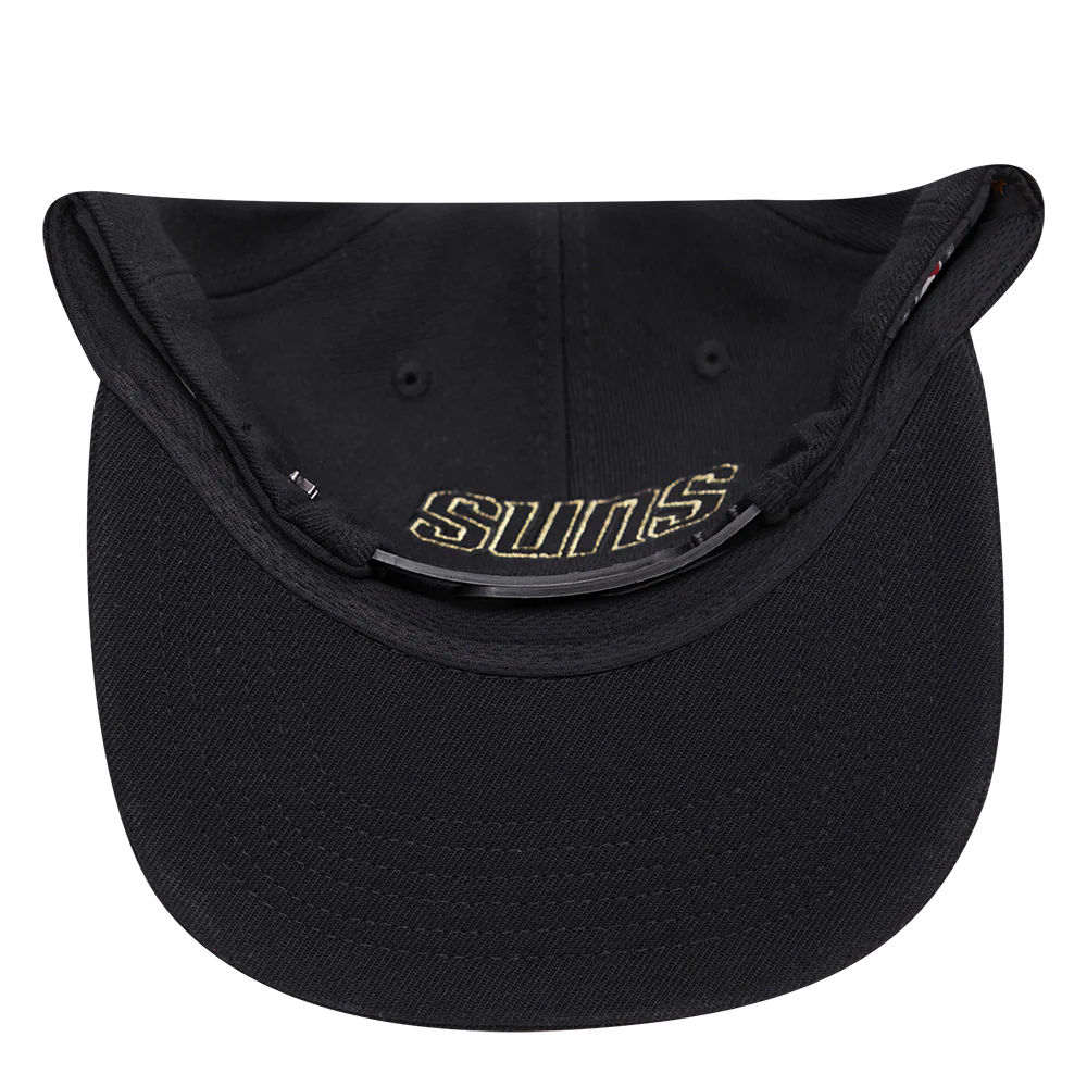 NBA PHOENIX SUNS BLACK & GOLD WOOL SNAPBACK HAT (BLACK) - Image 7