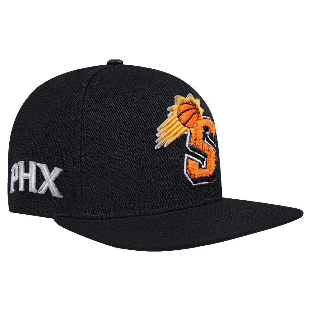 NBA PHOENIX SUNS MASHUP UNISEX WOOL SNAPBACK HAT (BLACK) - Image 3
