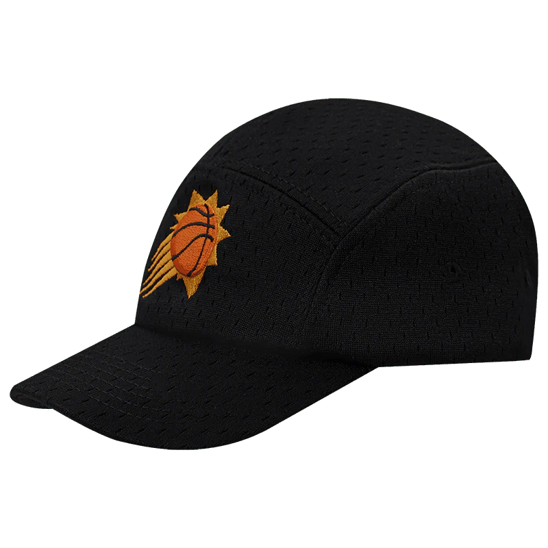 NBA PHOENIX SUNS LOGO MESH UNISEX 5 PANEL HAT (BLACK) - Image 4