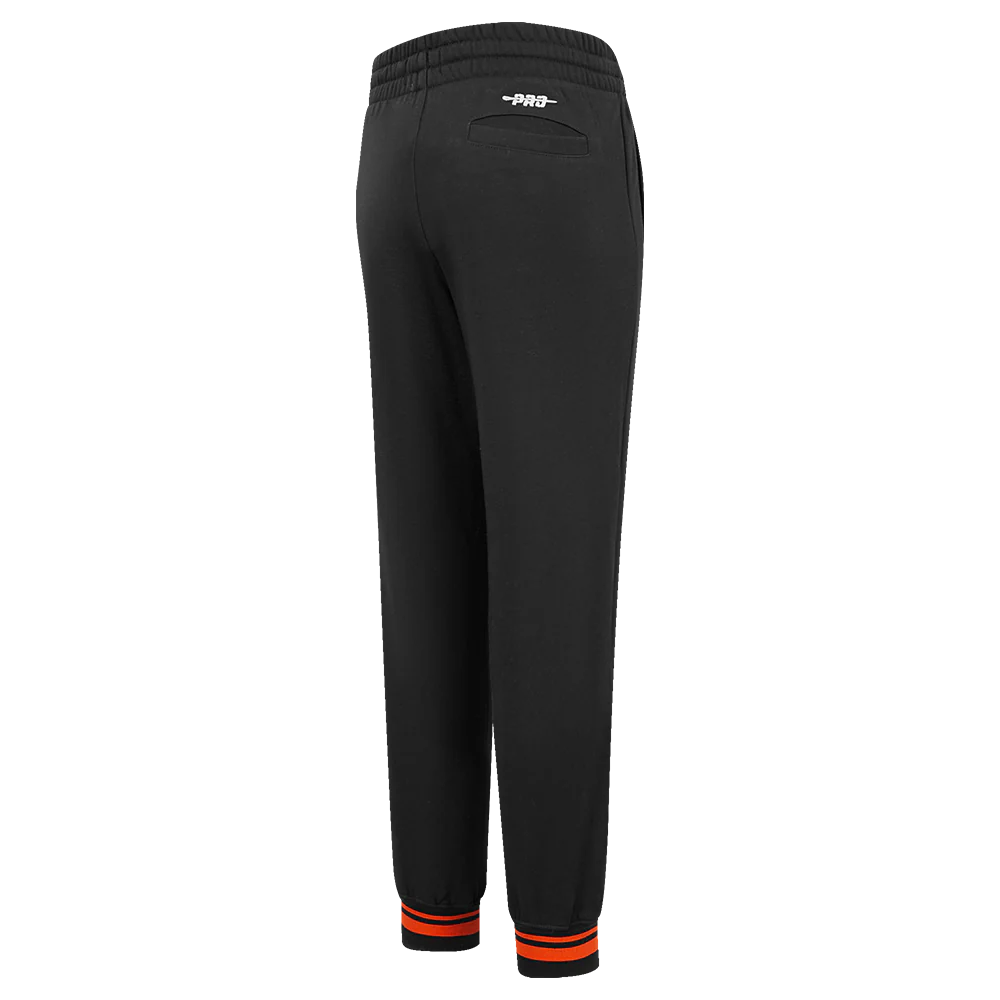 NBA PHOENIX SUNS RETRO CLASSIC BIG BOYS RIB FLC SWEATPANT (BLACK/ORANGE) - Image 6