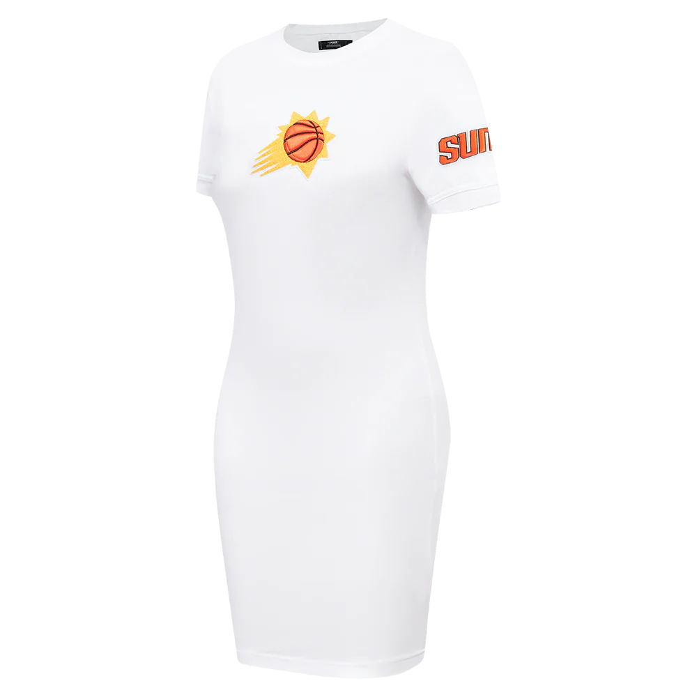 NBA PHOENIX SUNS CLASSIC WOMEN'S BODYCON DRESS (WHITE) - Image 2