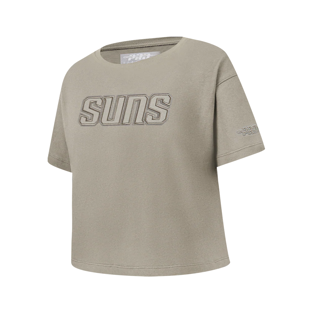 NBA PHOENIX SUNS NEUTRAL BIG GIRLS SS BOXY TEE (TAUPE) - Image 2