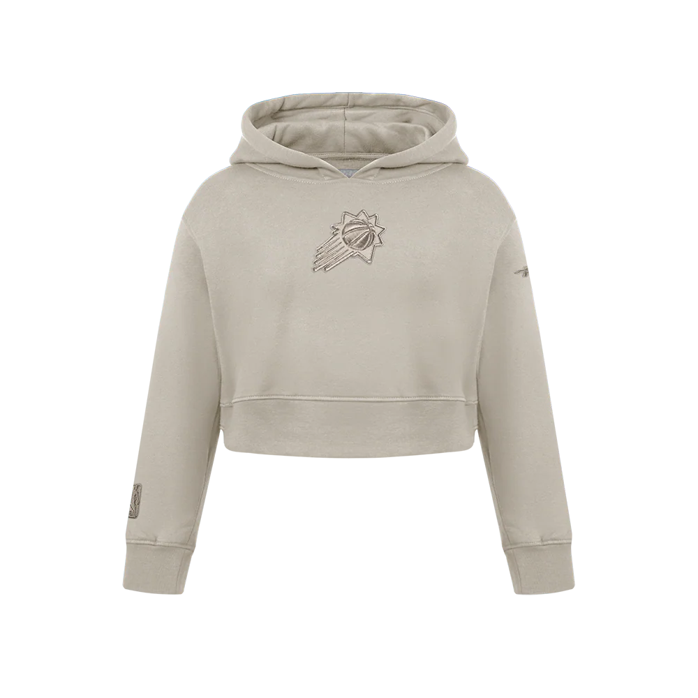 NBA PHOENIX SUNS NEUTRAL BIG GIRLS FLC PO HOODIE (TAUPE)