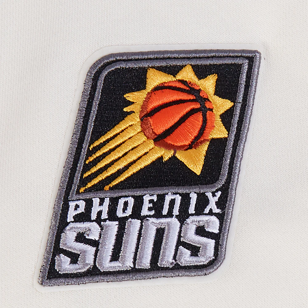 NBA PHOENIX SUNS RETRO CLASSIC WOMEN'S RIB CREWNECK (EGGSHELL/ PURPLE) - Image 5
