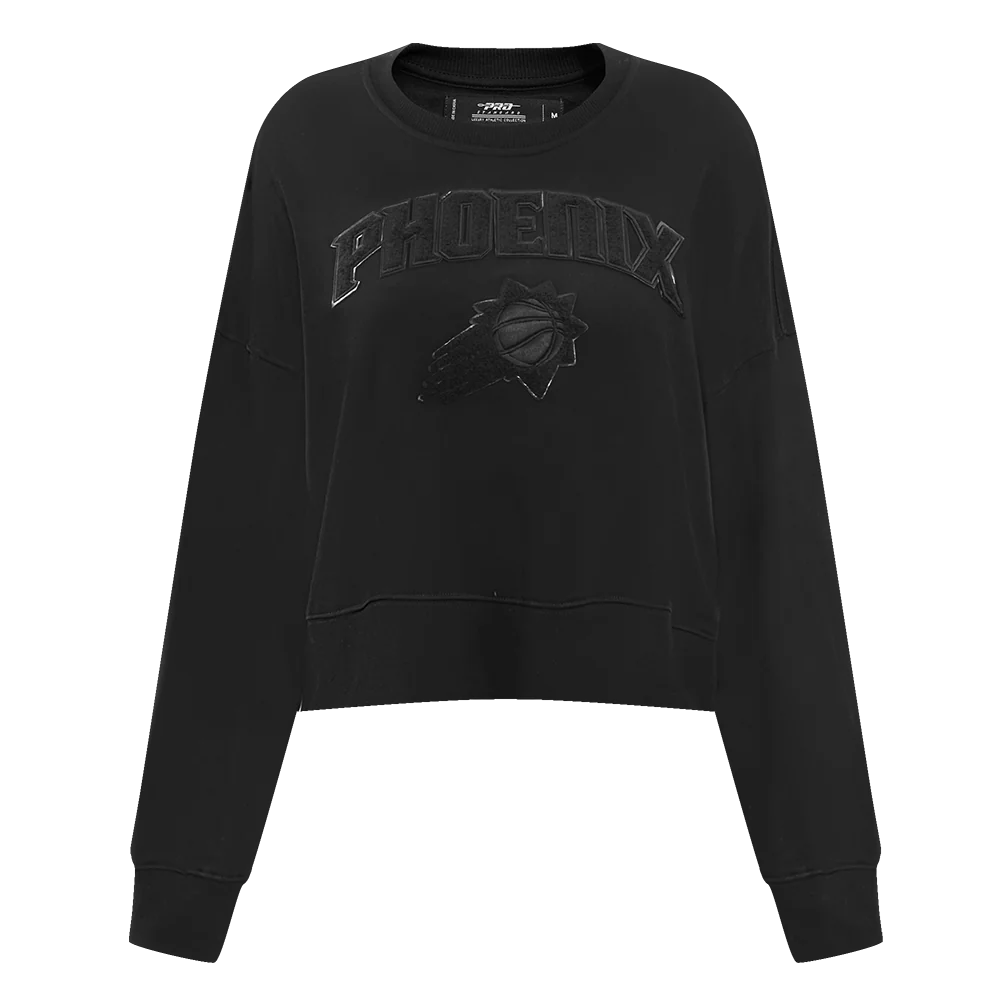 NBA PHOENIX SUNS TRIPLE BLACK WOMEN'S CREWNECK (TRIPLE BLACK)