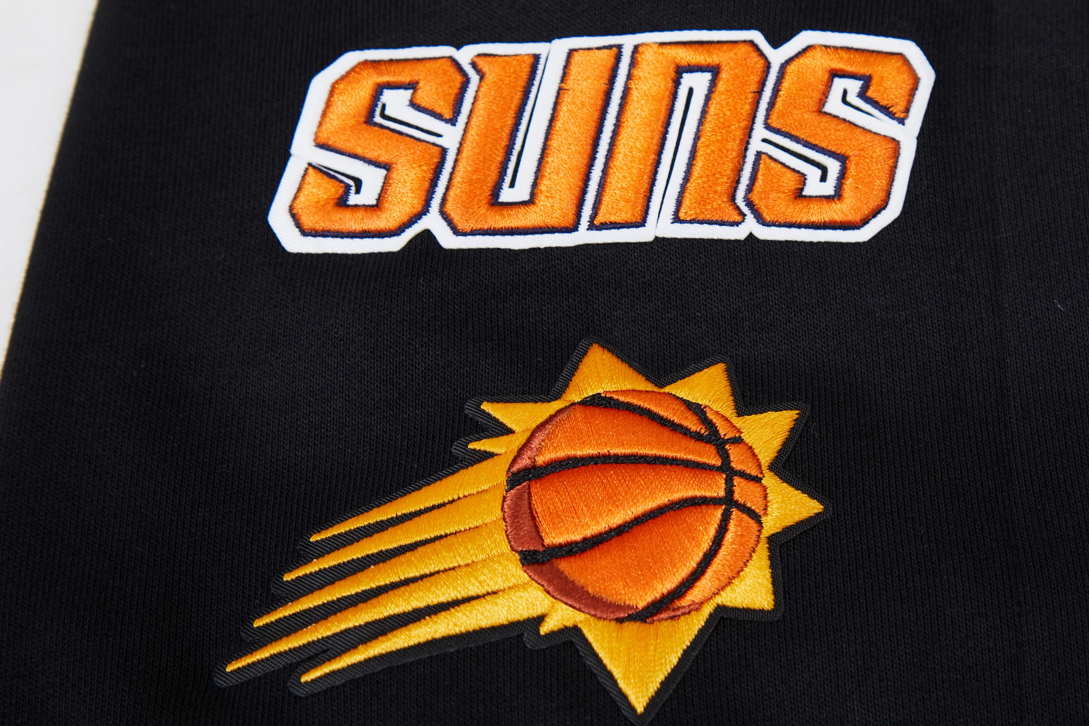 NBA PHOENIX SUNS MASHUP WOMEN'S RIB CREWNECK (BLACK/ORANGE) - Image 6