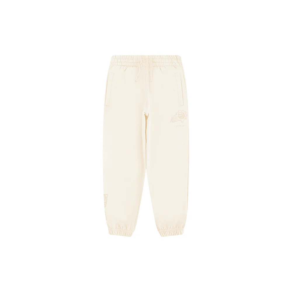 NBA PHOENIX SUNS NEUTRAL LITTLE BOYS FLEECE SWEATPANT (EGGSHELL) - Image 4