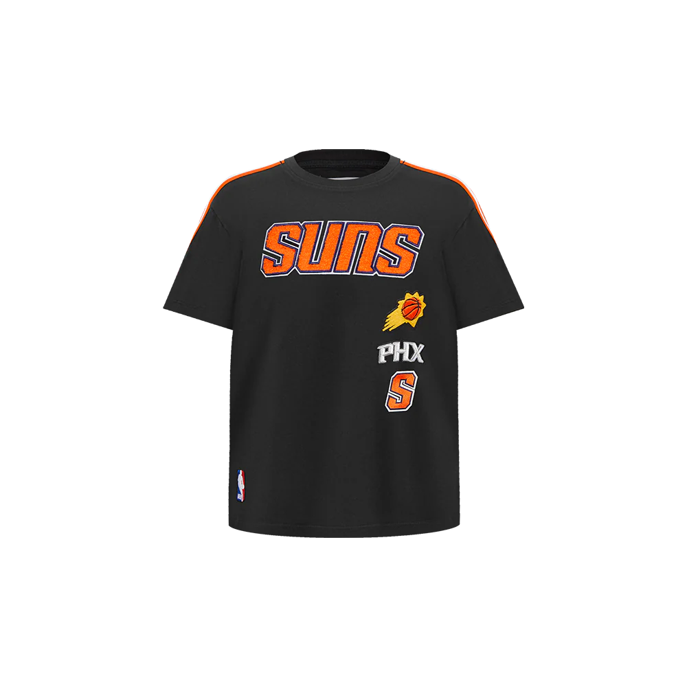 NBA PHOENIX SUNS RETRO CLASSIC TODDLER BOYS SHORT SLEEVE TAPING TEE(BLACK/ORANGE)