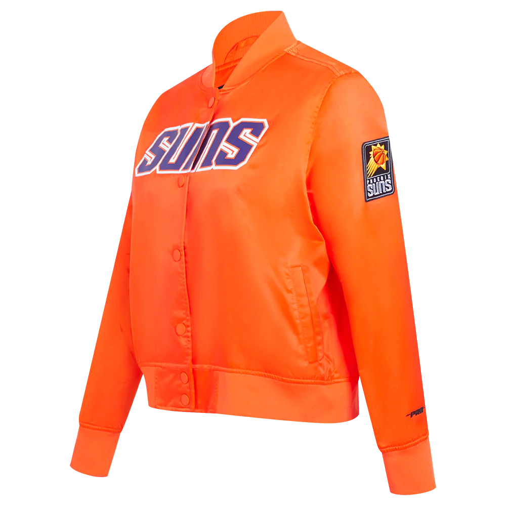 NBA PHOENIX SUNS CLASSIC WOMEN'S SATIN JACKET (ORANGE)