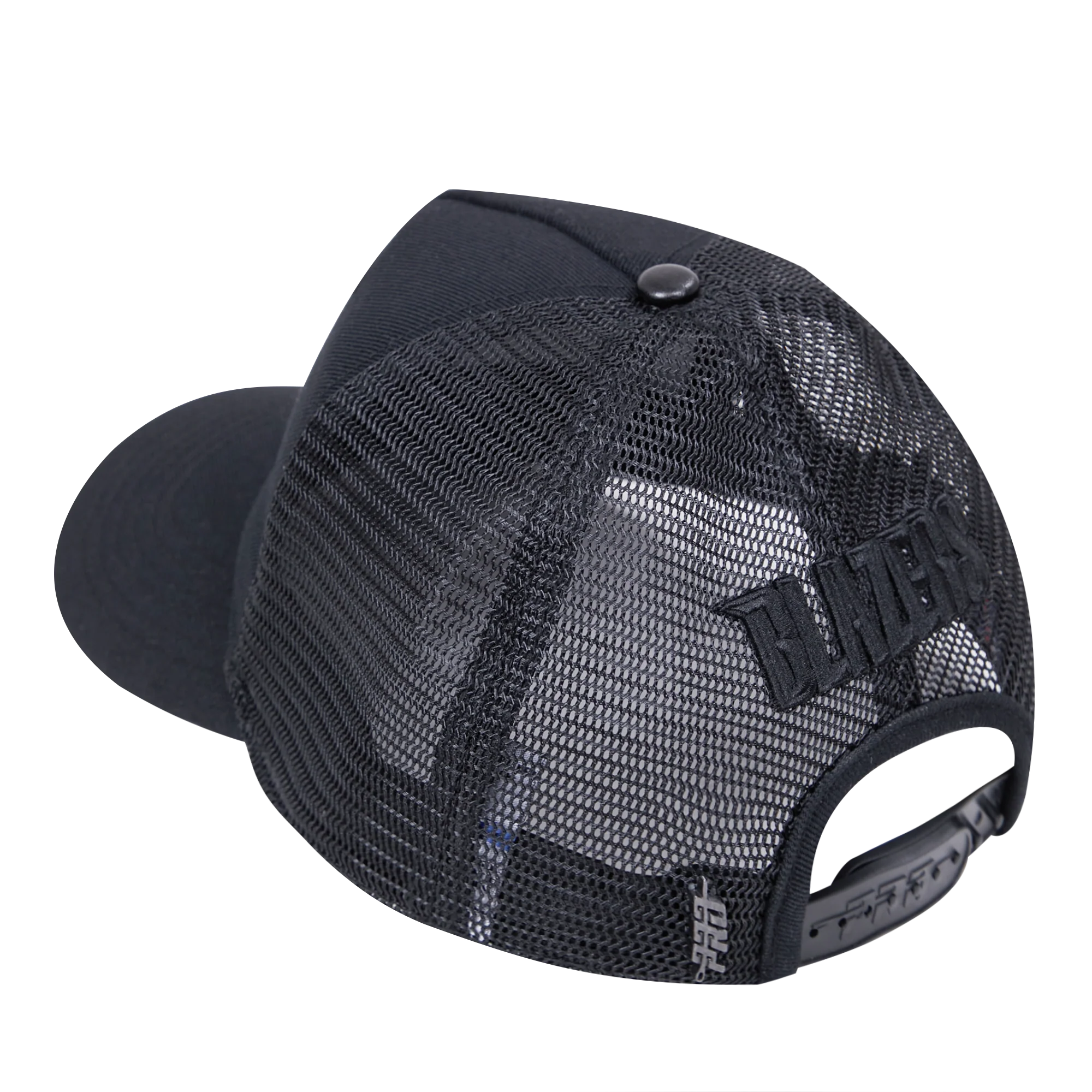 NBA PORTLAND TRAIL BLAZERS BLACK OUT CLASSIC PINCH FRONT TRUCKER (BLACK) - Image 3