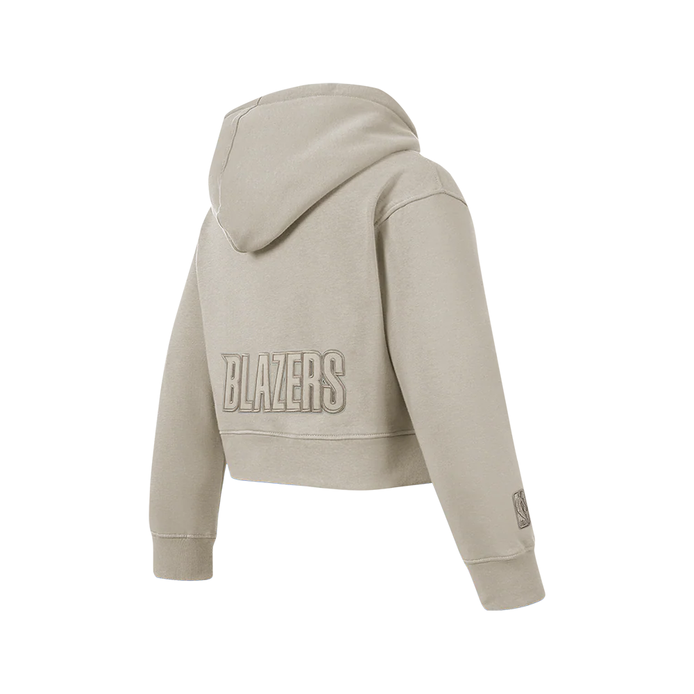 NBA PORTLAND TRAIL BLAZERS NEUTRAL BIG GIRLS FLC PO HOODIE (TAUPE) - Image 4