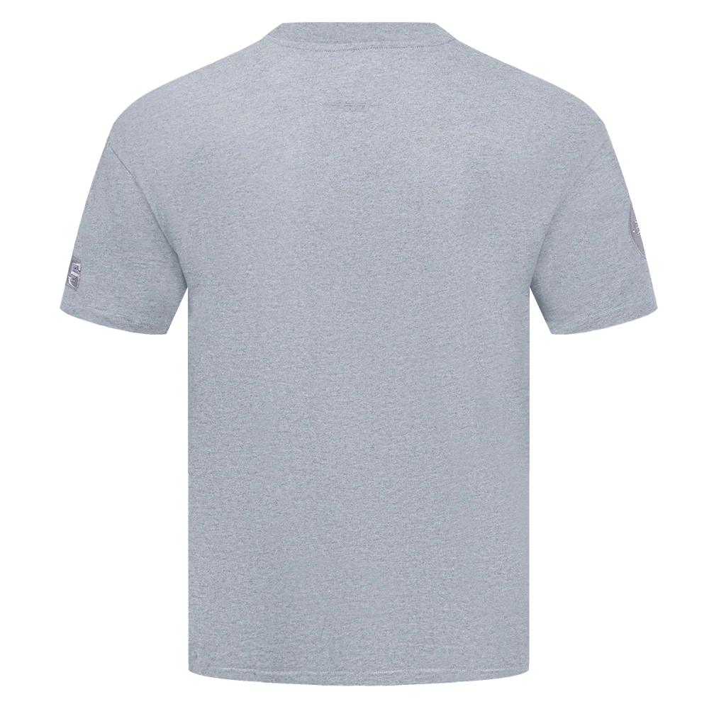 NBA SAN ANTONIO SPURS NEUTRAL MEN'S DROP SHOULDER TEE (DARK HEATHER GRAY) - Image 3