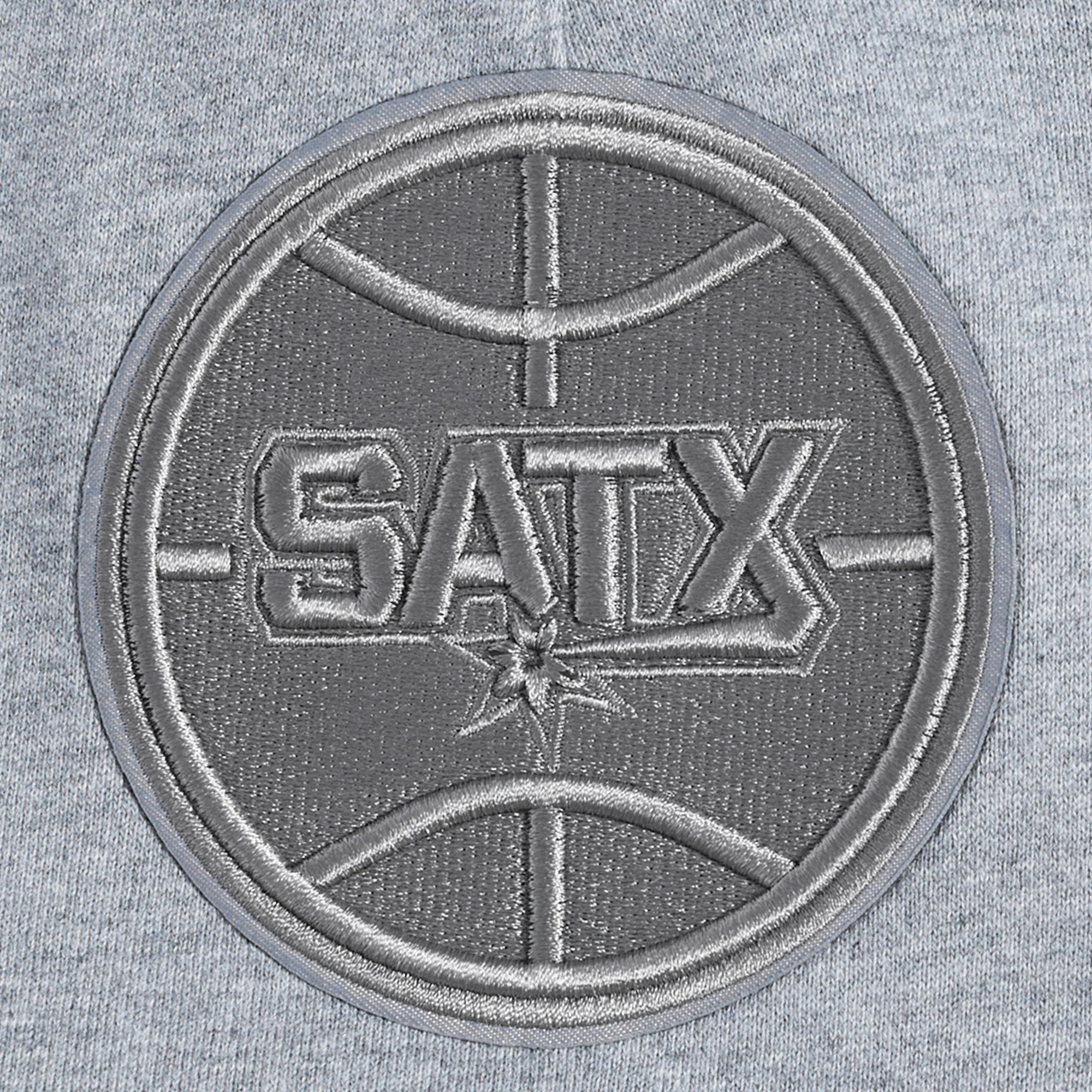 NBA SAN ANTONIO SPURS NEUTRAL MEN'S SHORT (DARK HEATHER GRAY) - Image 6