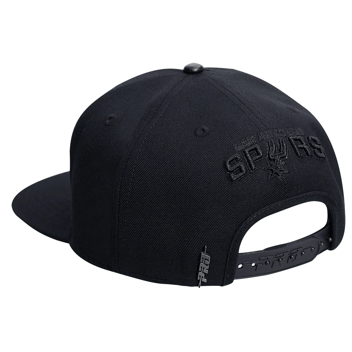 NBA SAN ANTONIO SPURS TRIPLE BLACK LOGO UNISEX SNAPBACK HAT (TRIPLE BLACK) - Image 3