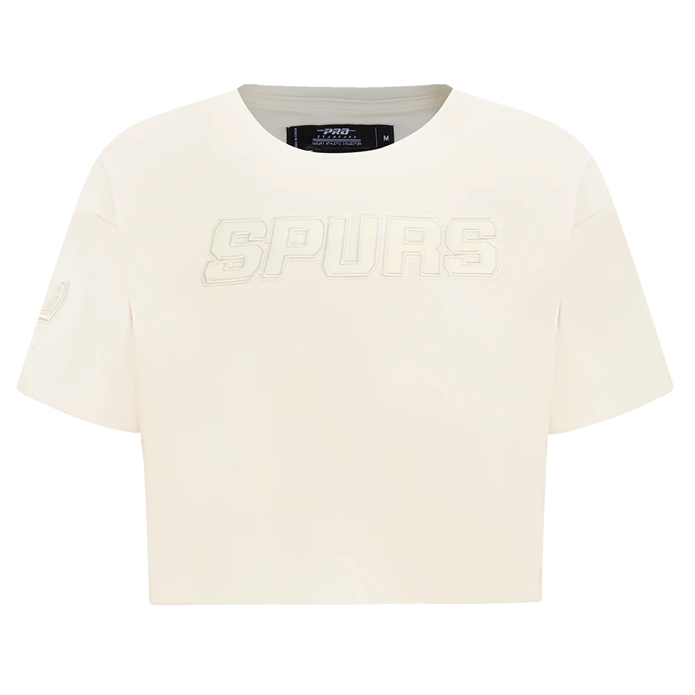 NBA SAN ANTONIO SPURS NEUTRAL WOMEN'S BOXY TEE (EGGSHELL)