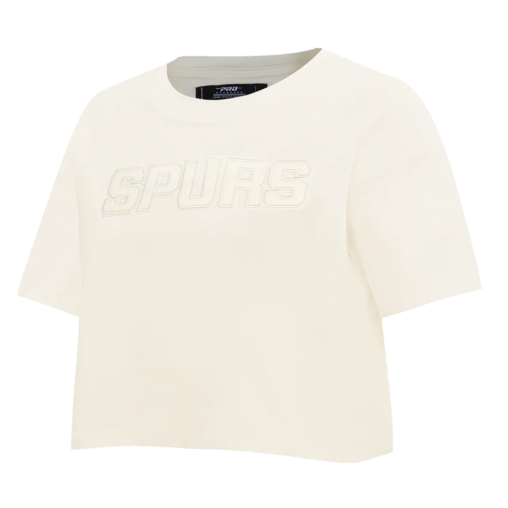 NBA SAN ANTONIO SPURS NEUTRAL WOMEN'S BOXY TEE (EGGSHELL) - Image 2