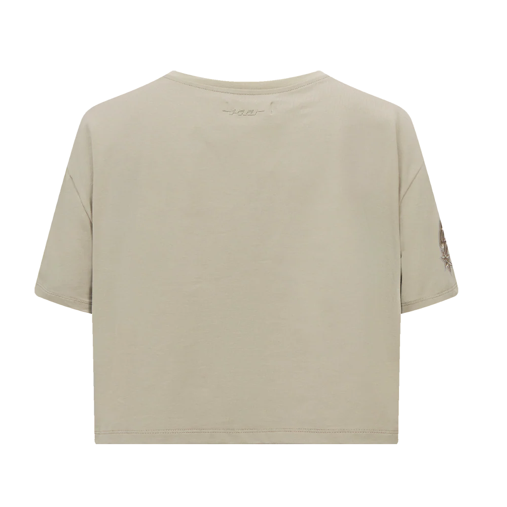 NBA SAN ANTONIO SPURS NEUTRAL WOMEN'S BOXY TEE (TAUPE) - Image 3
