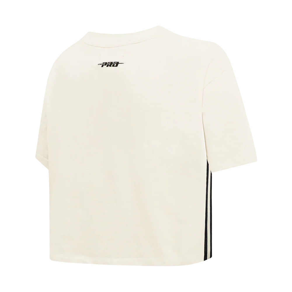 NBA SAN ANTONIO SPURS RETRO CLASSIC WOMEN'S BOXY TEE (EGGSHELL) - Image 4