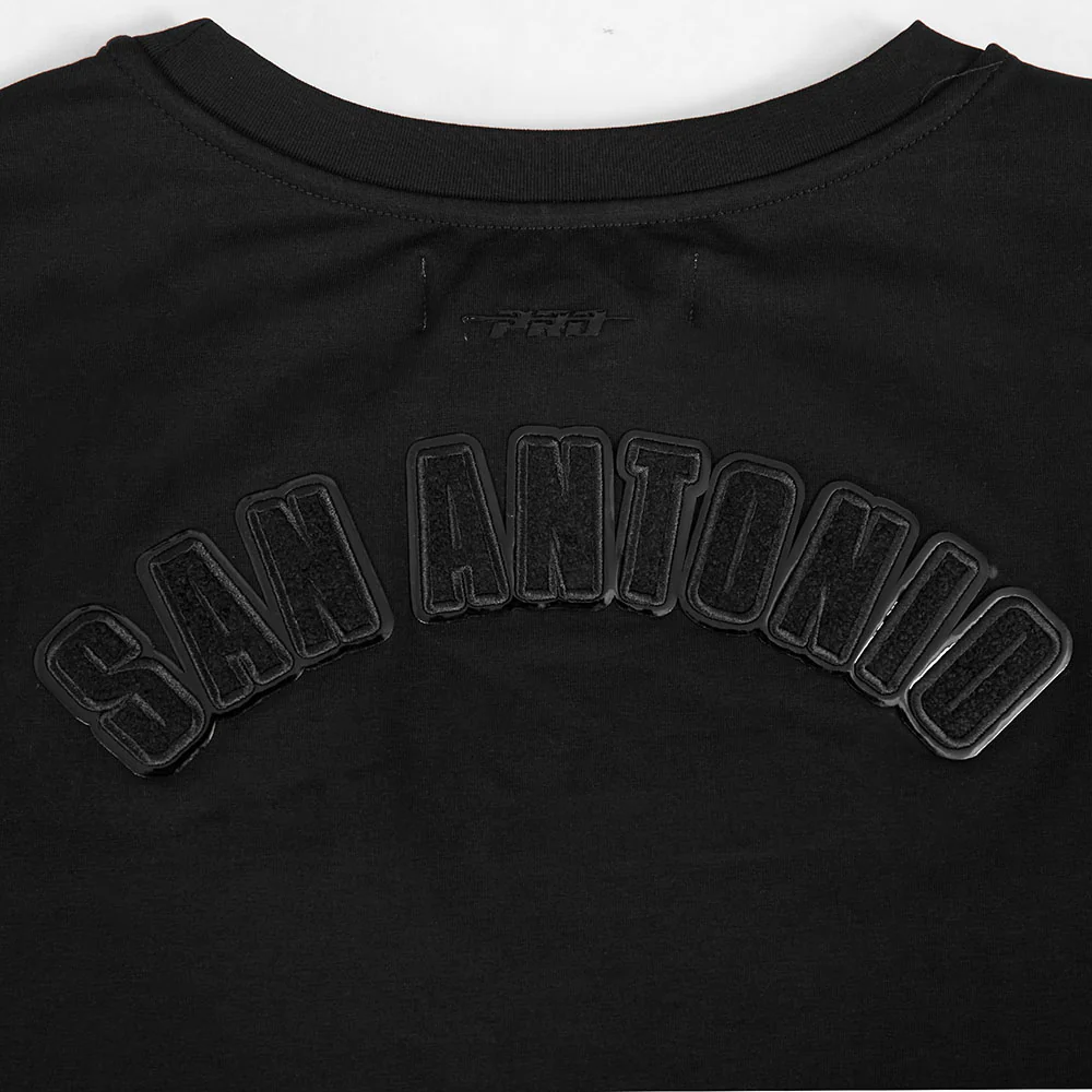 NBA SAN ANTONIO SPURS TRIPLE BLACK WOMEN'S SJ BOXY TEE (TRIPLE BLACK WOMEN'S) - Image 7