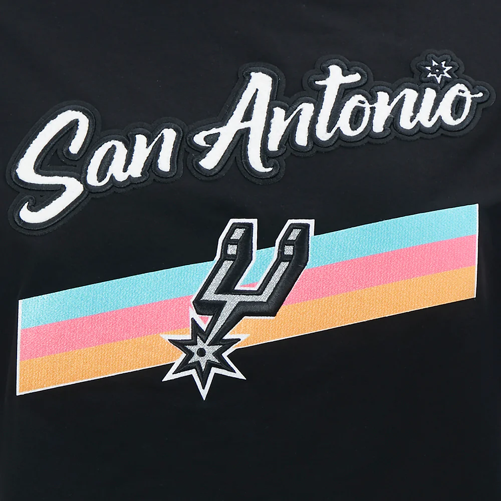 NBA SAN ANTONIO SPURS CITY EDITION 25-26 WOMEN'S SJ BOXY TEE (BLACK) - Image 6