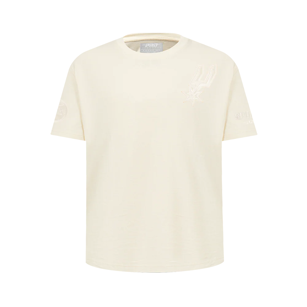 NBA SAN ANTONIO SPURS NEUTRAL BIG BOYS SHORT SLEEVE TEE (EGGSHELL)