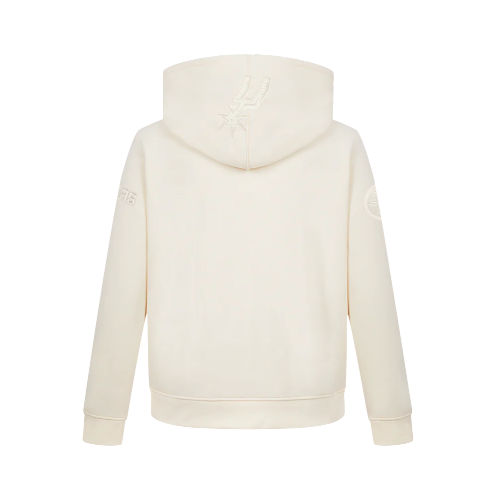 NBA SAN ANTONIO SPURS NEUTRAL BIG BOYS FLEECE PULLOVER HOODIE (EGGSHELL) - Image 5