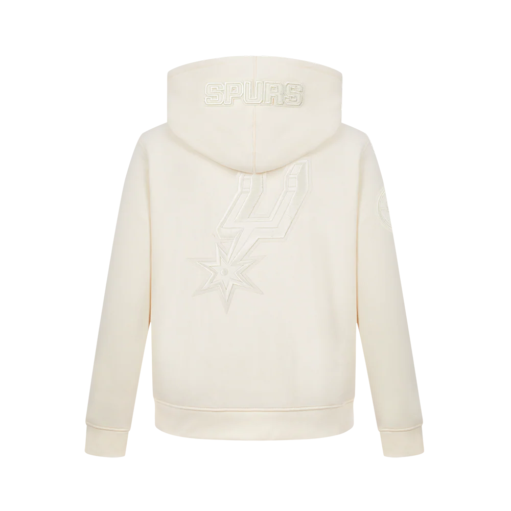 NBA SAN ANTONIO SPURS Victor Wembanyama #1 NEUTRAL PNN BIG BOY'S FLEECE PO HOODIE (EGGSHELL) - Image 3
