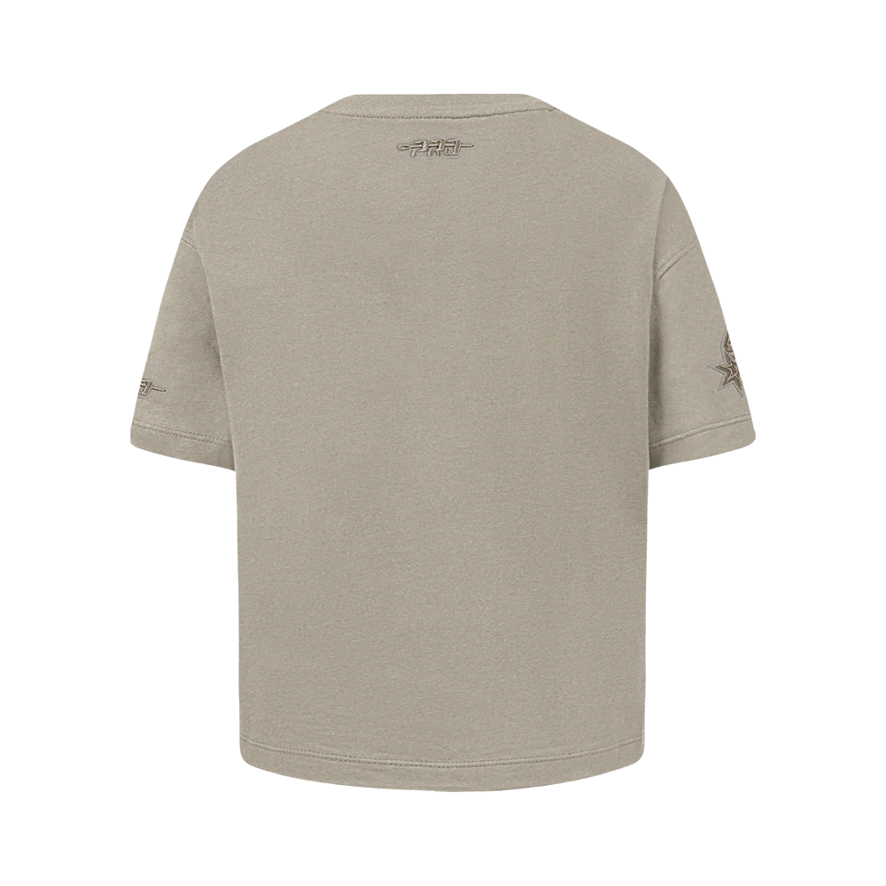 NBA SAN ANTONIO SPURS NEUTRAL BIG GIRLS SS BOXY TEE (TAUPE) - Image 3