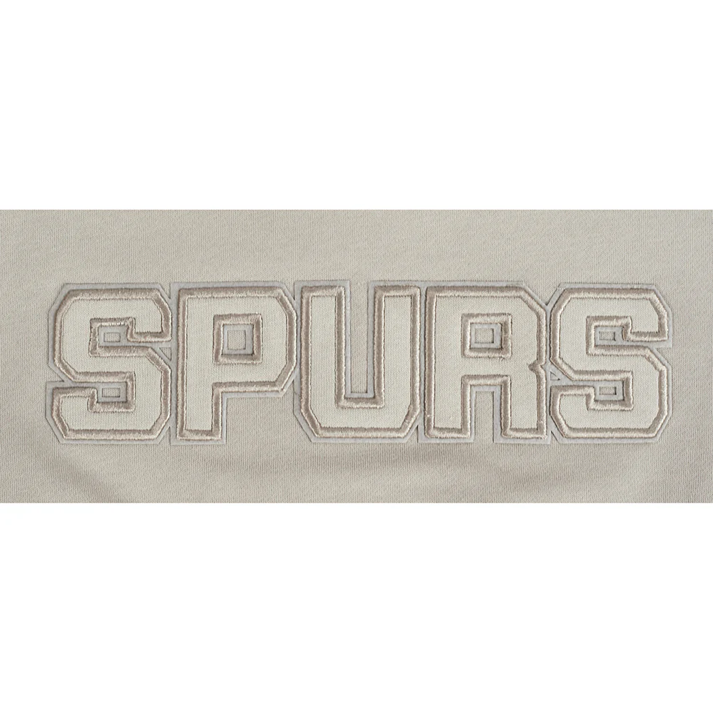 NBA SAN ANTONIO SPURS NEUTRAL BIG GIRLS FLC PO HOODIE (TAUPE) - Image 5