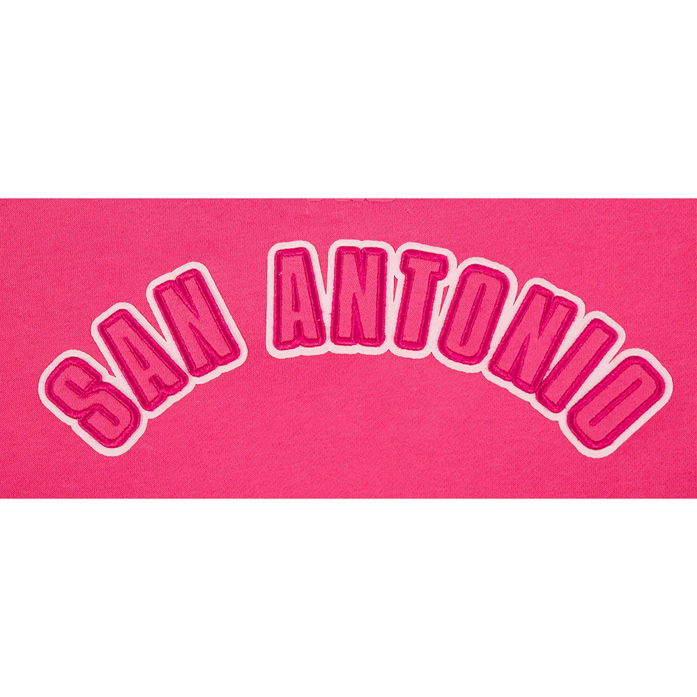 NBA SAN ANTONIO SPURS TRIPLE PINK BIG GIRL'S FLC CREWNECK (BEETROOT PURPLE) - Image 6