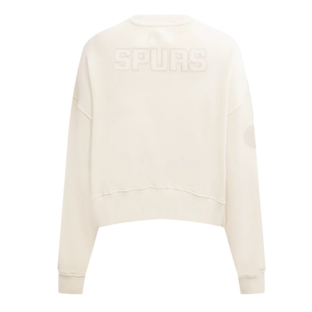 NBA SAN ANTONIO SPURS NEUTRAL WOMEN'S CREWNECK (EGGSHELL) - Image 3