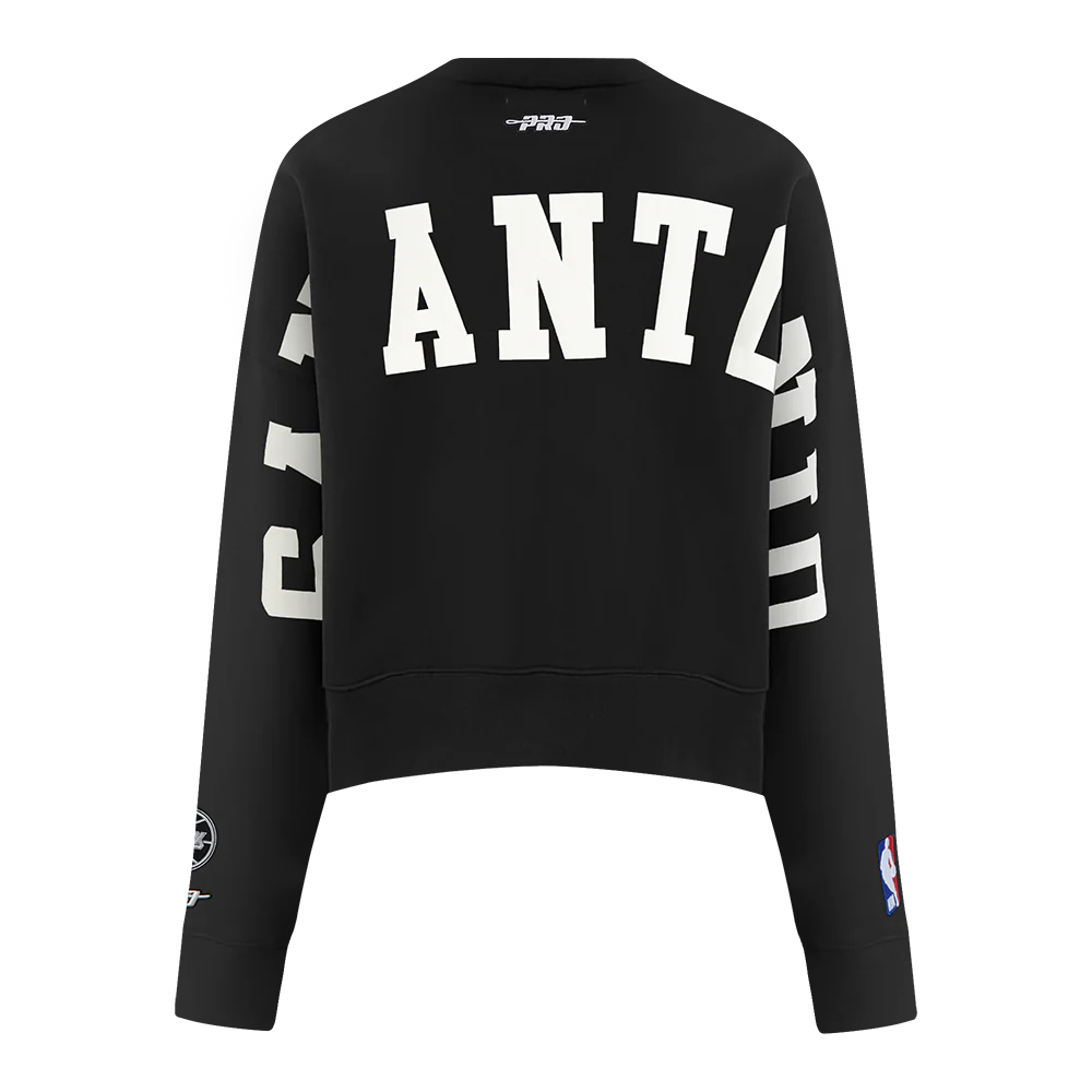 NBA SAN ANTONIO SPURS WINGSPAN WOMEN'S CREWNECK SWEATSHIRT (BLACK) - Image 3
