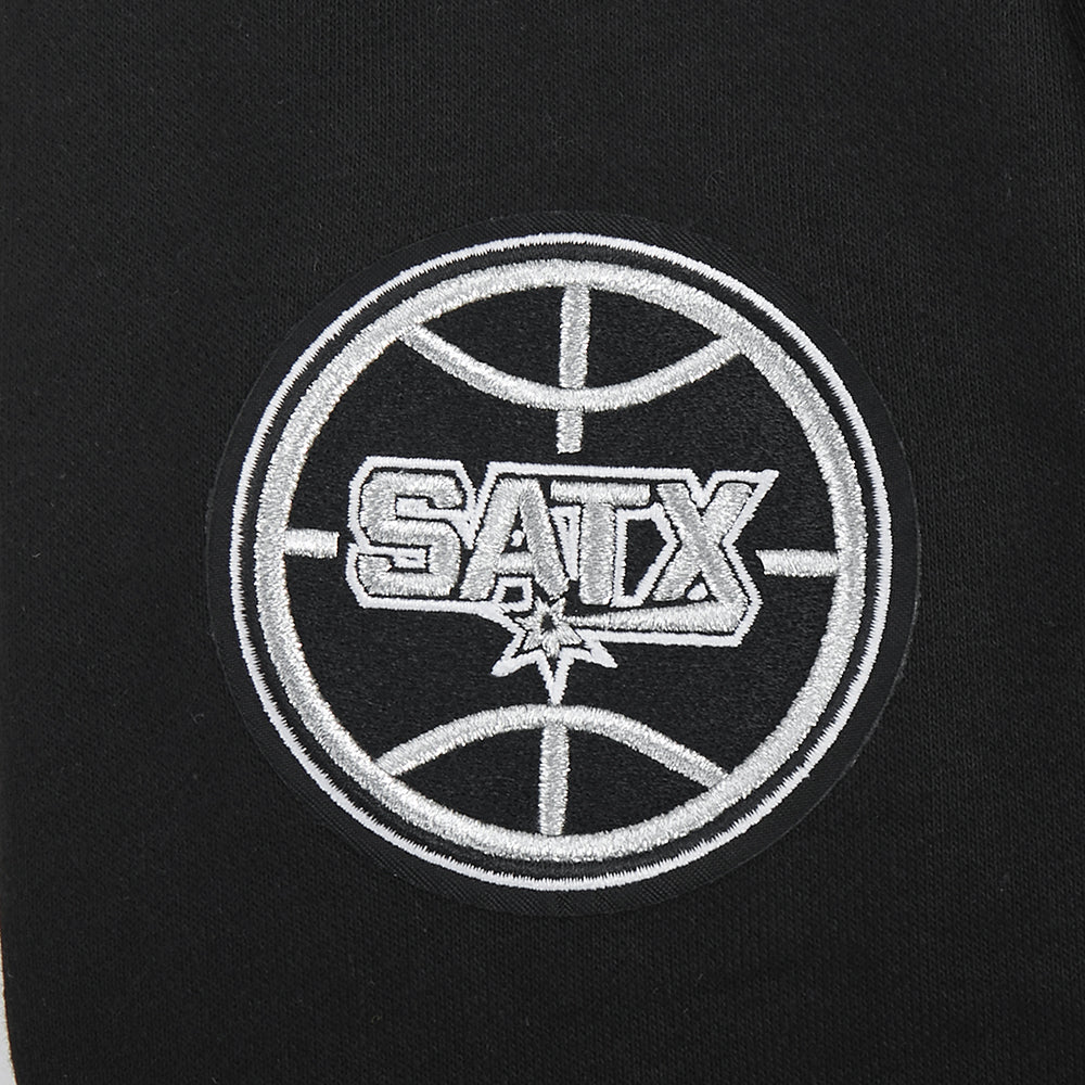 NBA SAN ANTONIO SPURS VICTOR WEMBANYAMA #1 CLASSIC PLAYER NAME AND NUMBER WOMEN'S FLC CROPPED PO HOODIE - Image 6