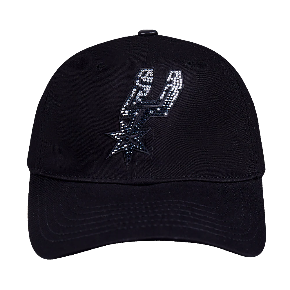 NBA SAN ANTONIO SPURS JEWELS WOMEN'S DAD HAT (BLACK)
