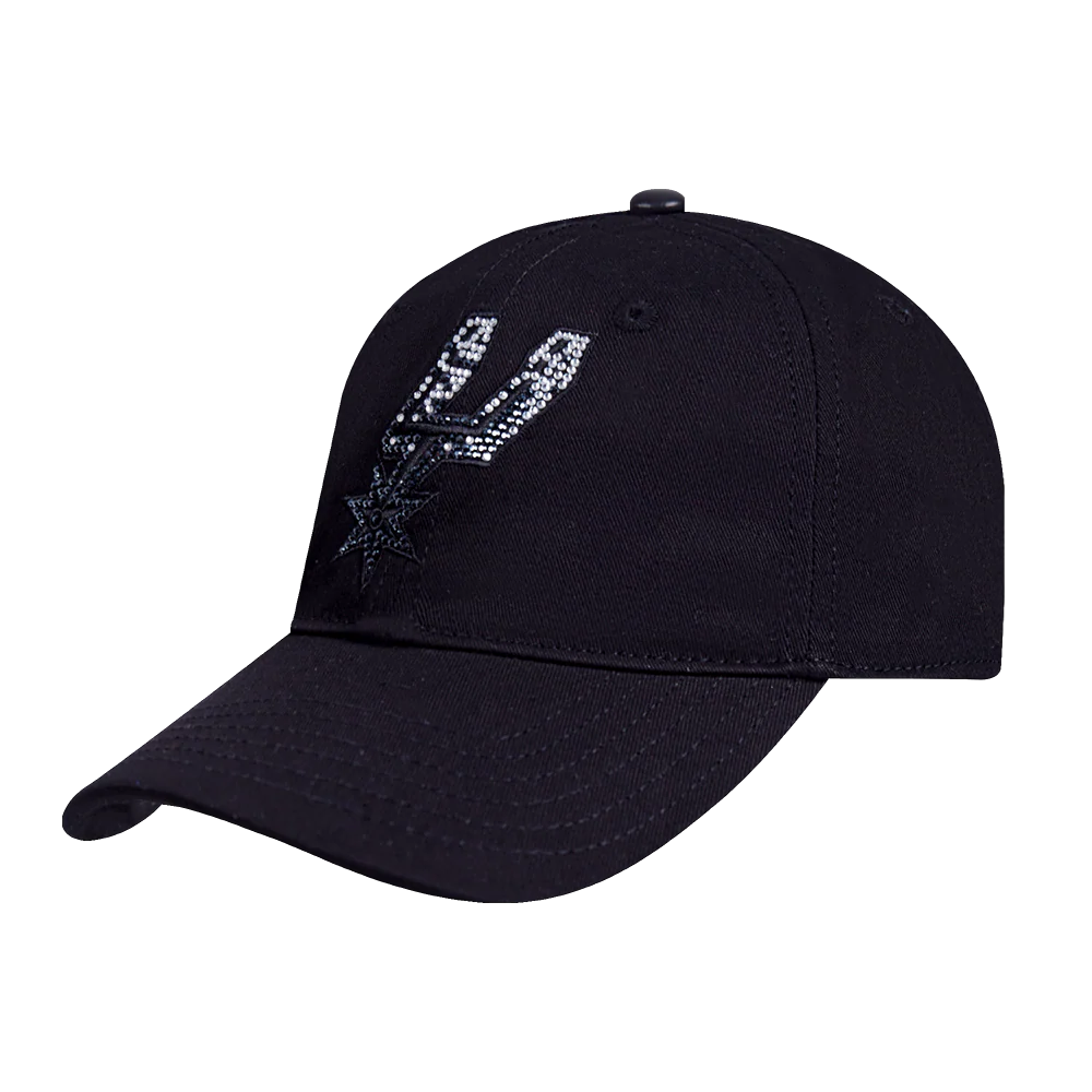 NBA SAN ANTONIO SPURS JEWELS WOMEN'S DAD HAT (BLACK) - Image 2
