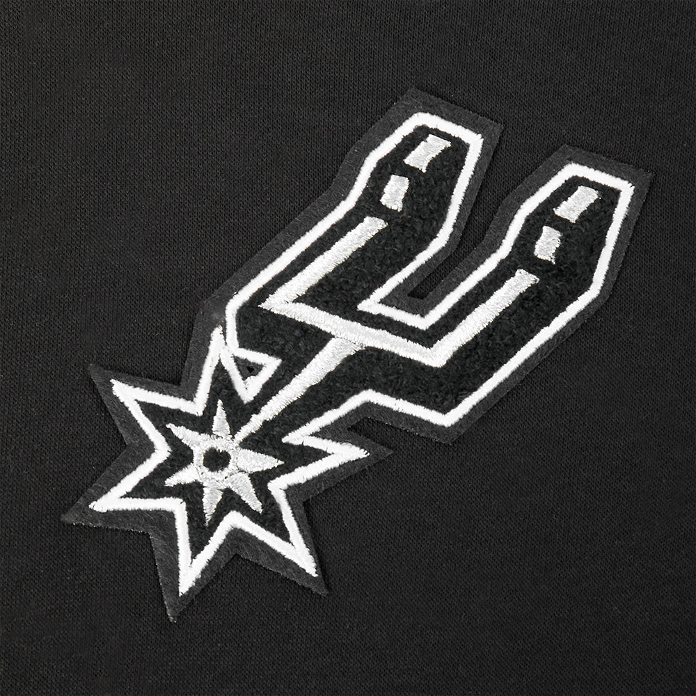 NBA SAN ANTONIO SPURS CLASSIC LITTLE BOYS FLEECE PULLOVER HOODIE (BLACK) - Image 5