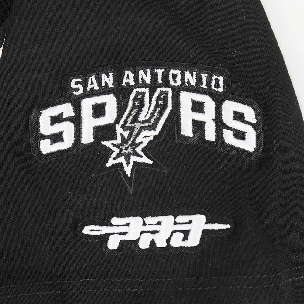 NBA SAN ANTONIO SPURS CLASSIC TODDLER GIRLS SHORT SLEEVE BOXY TEE (BLACK) - Image 6