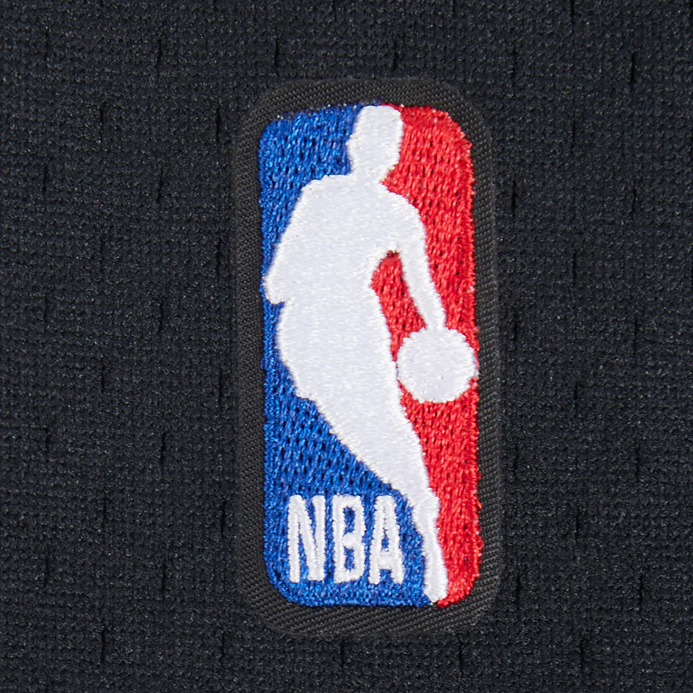 SACRAMENTO KINGS CLASSIC BIG BOY'S MESH BUTTON DOWN SHIRT (BLACK/GRAY) - Image 7
