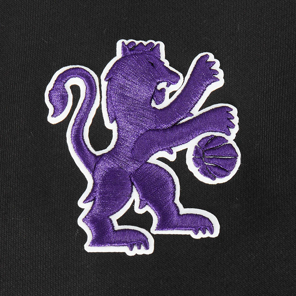 NBA SACRAMENTO KINGS RETRO CLASSIC WOMEN'S RIB FLC CREWNECK (BLACK) - Image 5