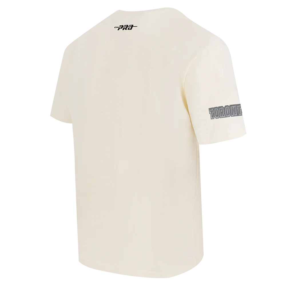 NBA TORONTO RAPTORS REVERSE FRENCH TERRY MEN'S CJ DROP SHOULDER TEE (EGGSHELL) - Image 4