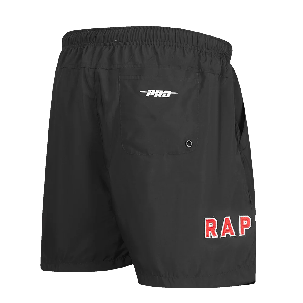 NBA TORONTO RAPTORS CLASSIC WOVEN MEN'S SHORT (BLACK) - Image 3