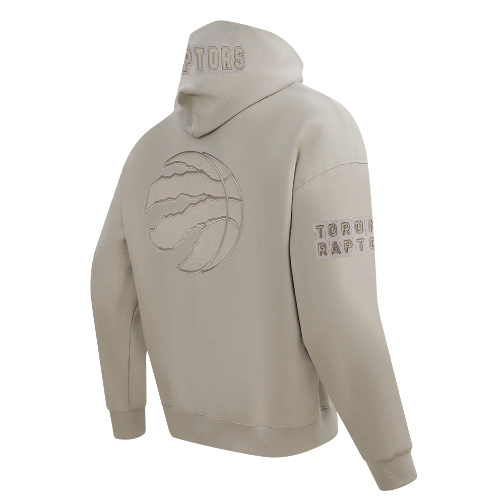 NBA TORONTO RAPTORS SCOTTIE BARNES #4 NEUTRAL PNN MEN'S DROP SHOULDER FLC PO HOODIE (TAUPE) - Image 3