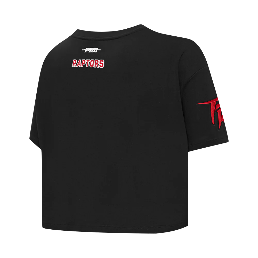 NBA TORONTO RAPTORS CITY EDITION 25-26 WOMEN'S SJ BOXY TEE (BLACK) - Image 6