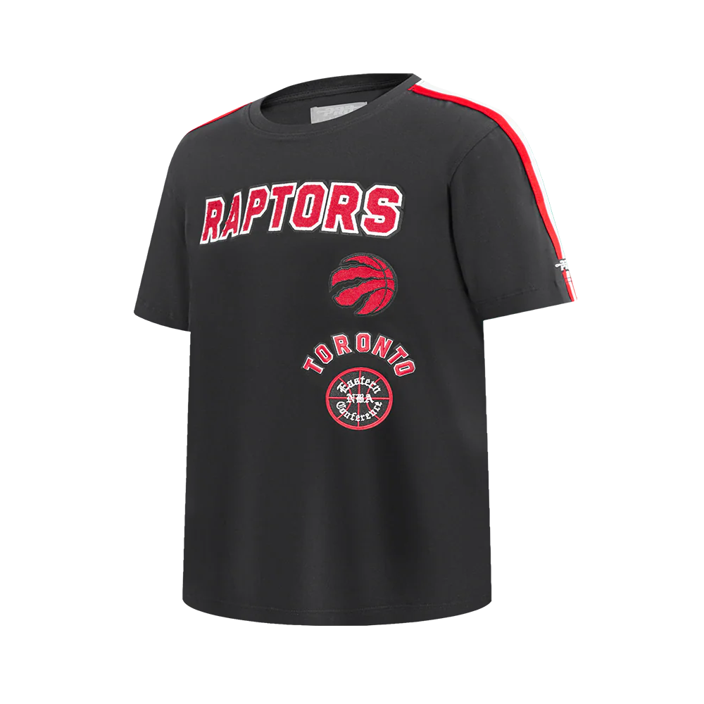 NBA TORONTO RAPTORS RETRO CLASSIC SINGLE JERSEY BIG BOYS SINGLE JERSEY TAPING TEE (BLACK/RED) - Image 2