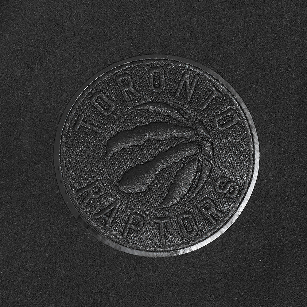 NBA TORONTO RAPTORS TRIPLE BLACK WOMEN'S WOOL VARSITY JACKET (TRIPLE BLACK) - Image 7