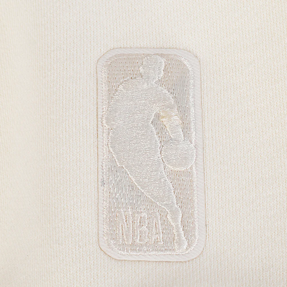 NBA UTAH JAZZ REVERSE FRENCH TERRY MEN'S DROP SHOULDER FLC CREWNECK (EGGSHELL) - Image 6