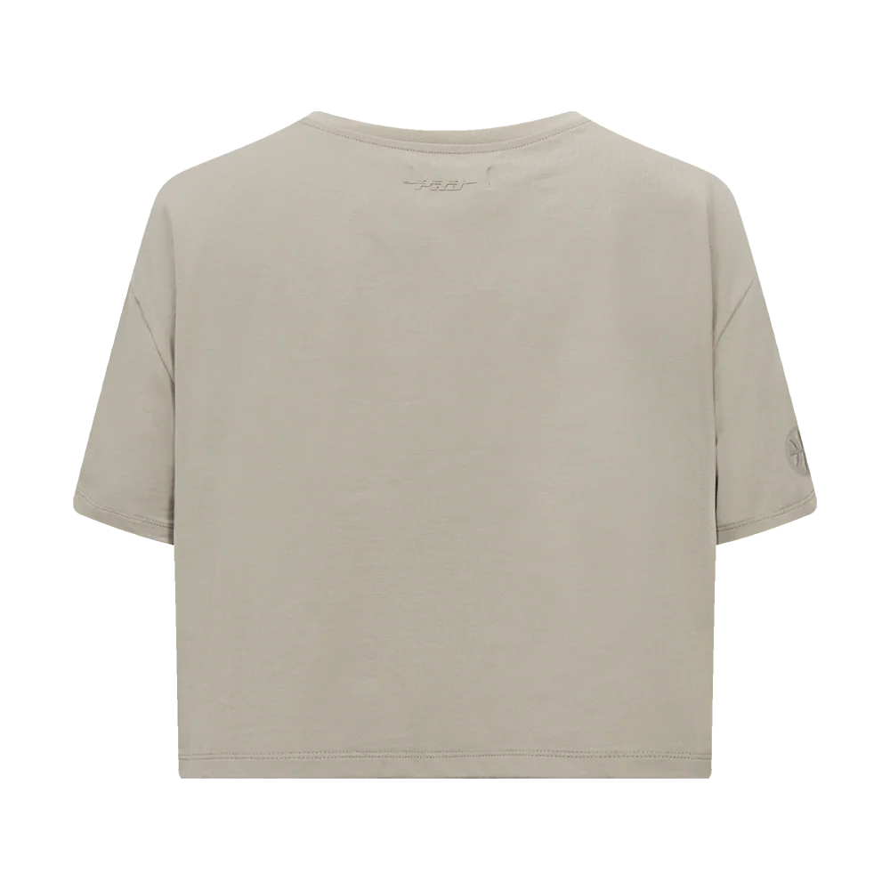 NBA UTAH JAZZ NEUTRAL SINGLE JERSEY BOXY TEE (TAUPE) - Image 4