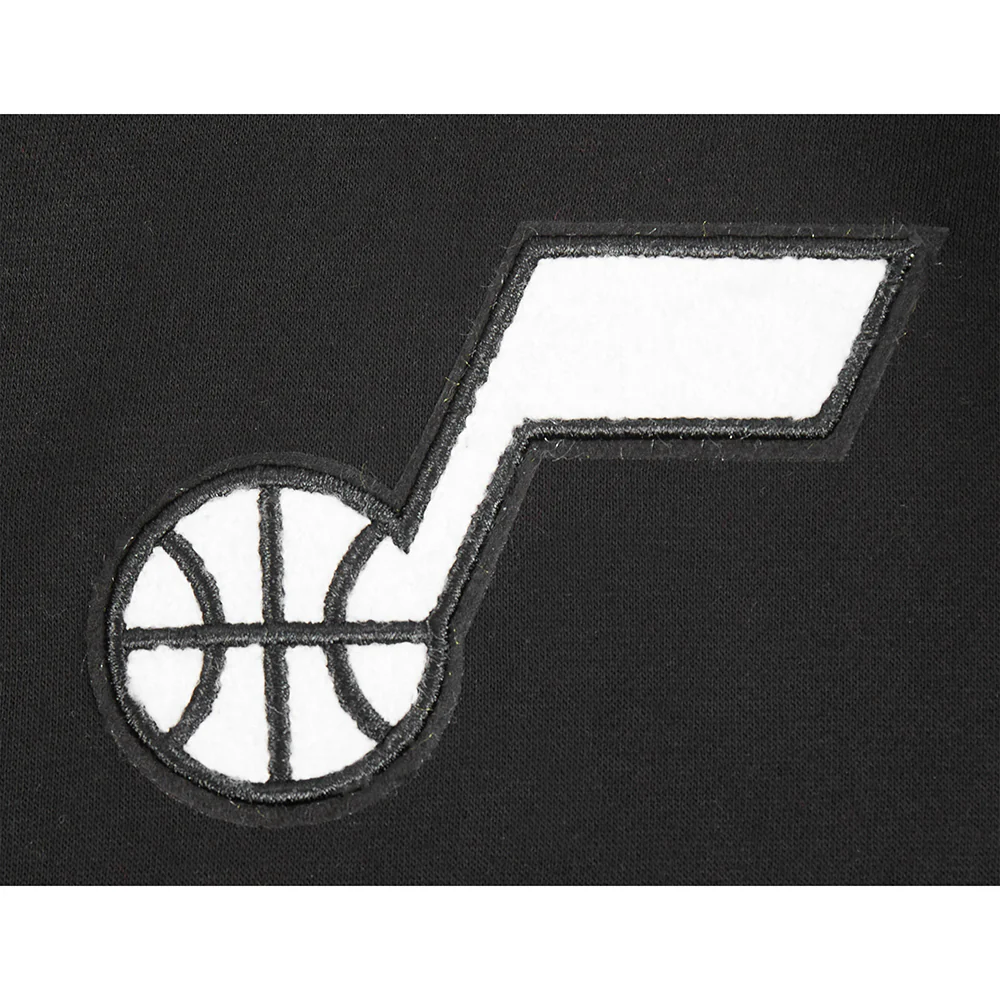 NBA UTAH JAZZ CLASSIC BIG BOYS FLC FZ PO HOODIE (BLACK) - Image 7