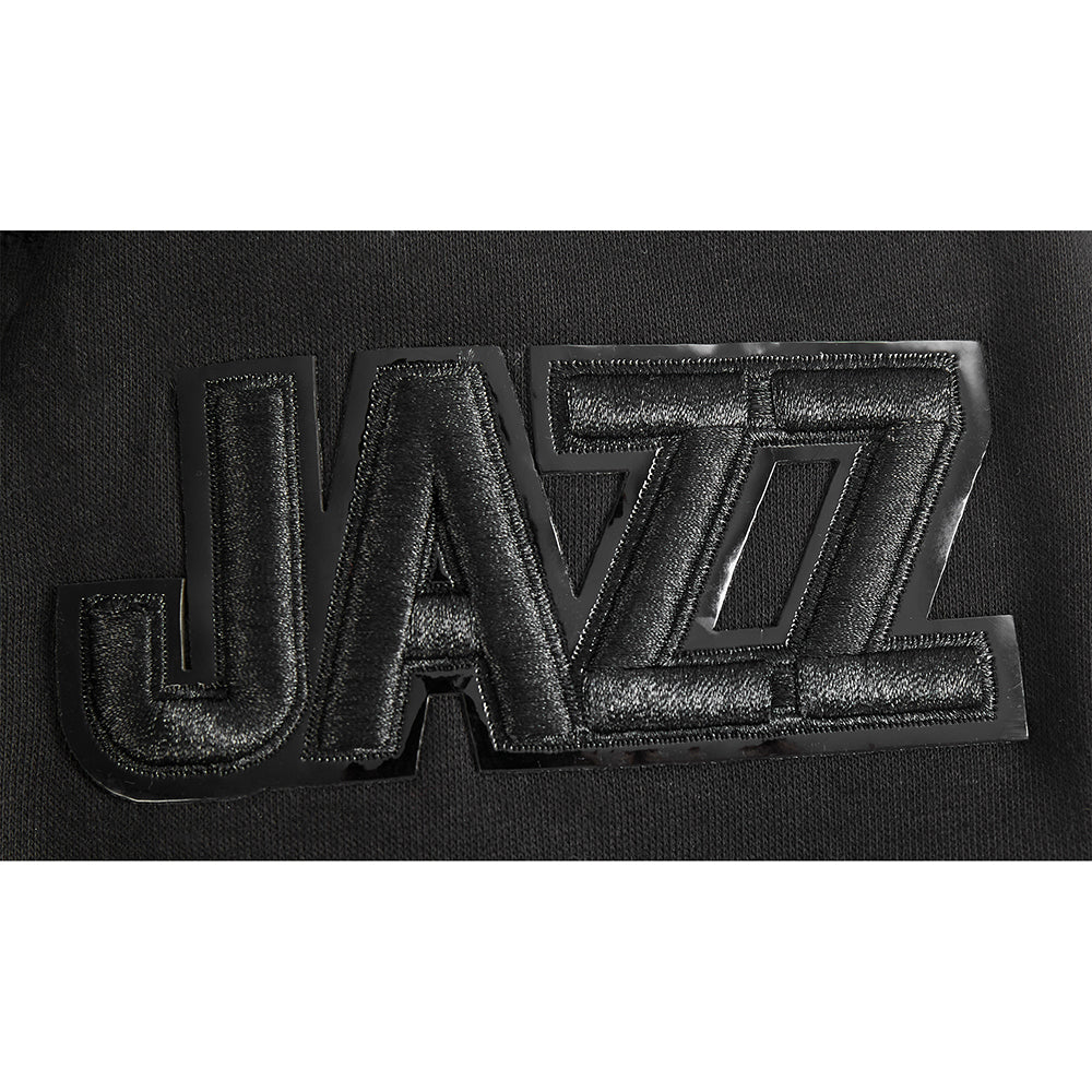 NBA UTAH JAZZ TRIPLE BLACK BIG BOYS FLC PO HOODIE (BLACK) - Image 7