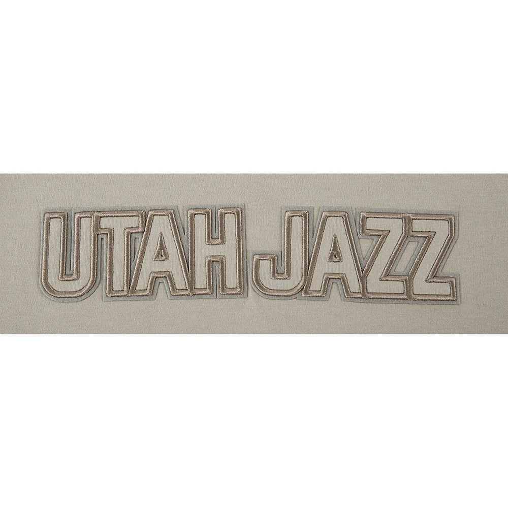 NBA UTAH JAZZ NEUTRAL BIG GIRLS SS BOXY TEE (TAUPE) - Image 6